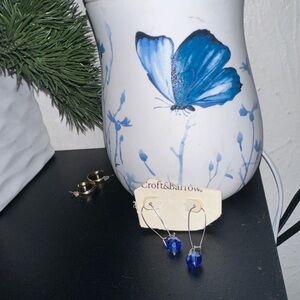 earrings blue vintage